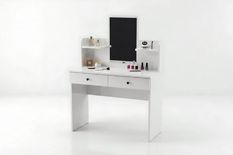 MİLA MAKYAJ MASASI, BEYAZ, 104 CM