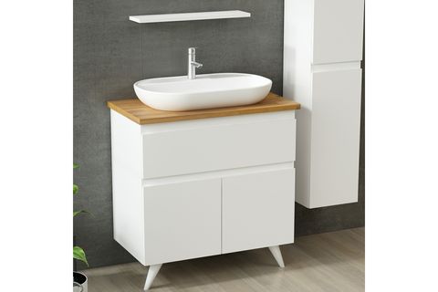 NİKA BANYO DOLABI AY2K1Ç151, BEYAZ, 85 CM