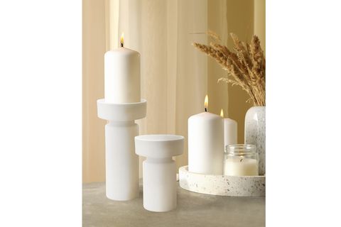 THE MİA PURE DEKORATİF MUMLUK, 13X13X30 CM