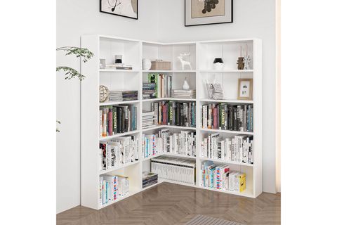 ADEL KÖŞE KİTAPLIK, BEYAZ, SET 4