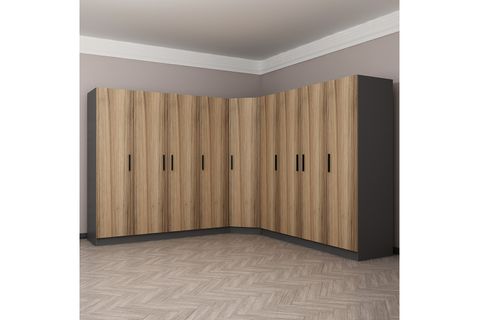 MİNAR KALE GARDIROP 02, 9 KAPAKLI, DORE