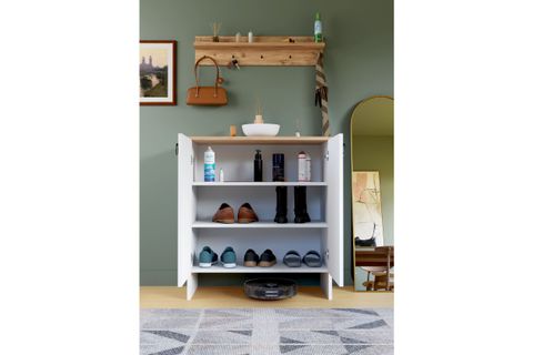 KABİ İKİ KAPAKLI ÇOK AMAÇLI DOLAP, BEYAZ