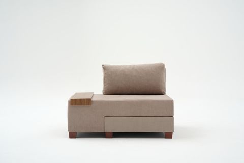 PERENNA YATAKLI TEKLİ KOLTUK, ŞÖNİL, CAPPUCCİNO, SOL