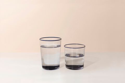 COLORATO LACİVERT ALTILI SU BARDAĞI SETİ 380 CC