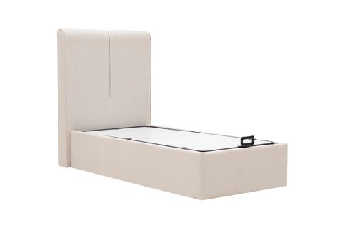 LUNA TOTE BAZA BAŞLIK YATAK SETİ, KREM, 100X200