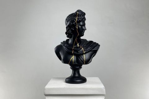 APOLLO GOLD STREAK POP ART DEKORATİF ROMA YUNAN HEYKELLERİ