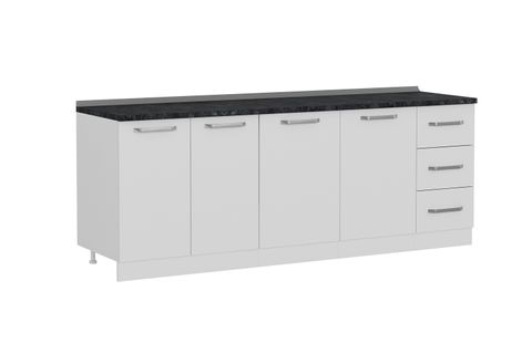 MİNAR 220 CM MUTFAK DOLABI BEYAZ 220-B2-ALT MODÜL