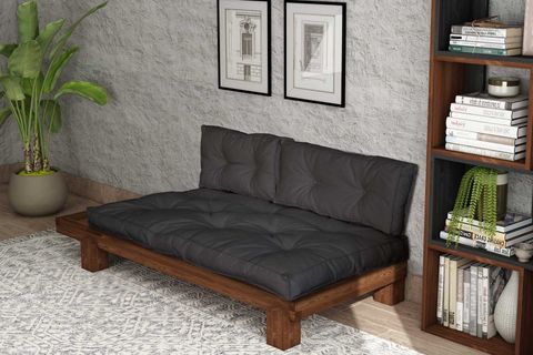 WOODESK ARİN MASİF SEDİR, CEVİZ-ANTRASİT RENK, CPT8379-200