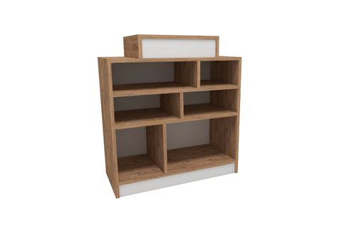 ARNETTİ APENTAS 6 BÖLMELİ AYAKKABILIK, ATLANTİK ÇAM BEYAZ
