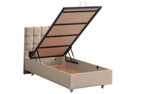 TAVİRA BAZA BAŞLIK VE LETTO YATAK SETİ, BEJ, 90X190