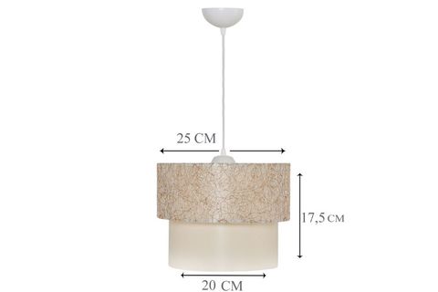 EVLİGHT DEKO SARKIT, ALTINİPLİ BEYAZ