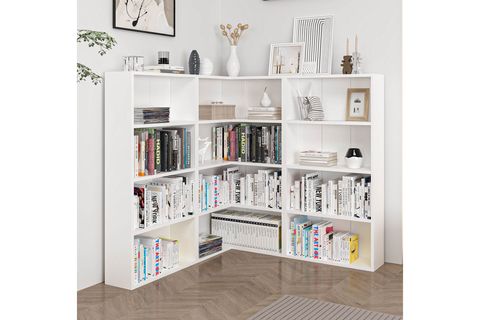 ADEL KÖŞE KİTAPLIK, BEYAZ, SET 3