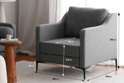 EVODEKO NORDİ TEKLİ KOLTUK, GRİ