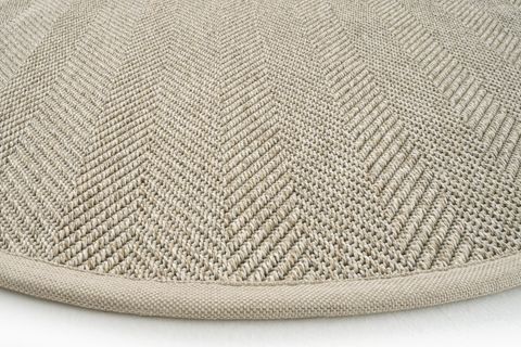 COOL HALI SYDNEY M104 HASIR DOKU BALIK SIRTI İTHAL YUVARLAK SİSAL HALI, BEJ, 120X120