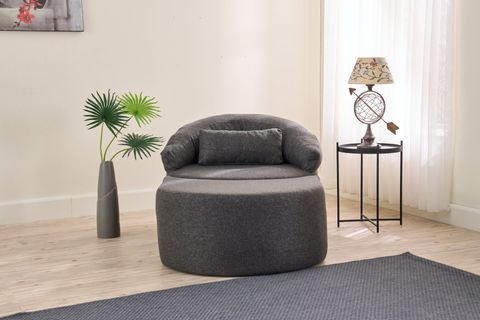 PİTTA FULL SÜNGER BERJER, PUFLU, ANTARASİT