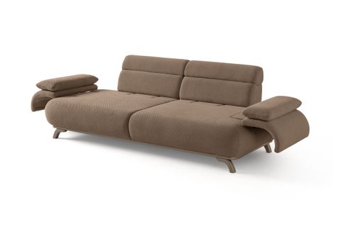 ALASKA SIRT MEKANIZMALI KASALI ÜÇLÜ KOLTUK, SÜTLÜ KAHVE