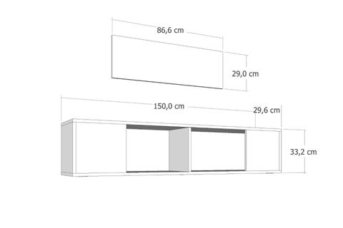 KODAKSCT DUVARA MONTAJ TV SEHPASI, BEYAZ EFESMERMER
