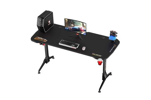 ADORE GAMİNG PROFESYONEL OYUNCU MASASI KARBON ÇELİK GÖVDE SİYAH