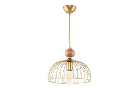 TEKLİ AHŞAPLI CESTA SARKIT AVİZE, ESKİTME