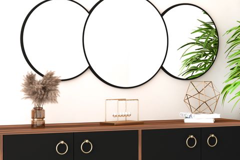 ARNETTİ ROYAL ÜÇLÜ AYNA, LARGE, SİYAH