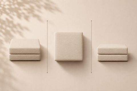 COMFORT SERİSİ YATAKLI PUF MODÜL, KREM