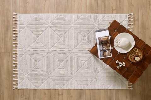 QUİNCEY BUKLELİ YUMUŞAK PELUŞ POST KREM HALI 120X170