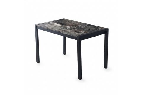 LATO MUTFAK MASASI, SİYAH MERMER, 120X75