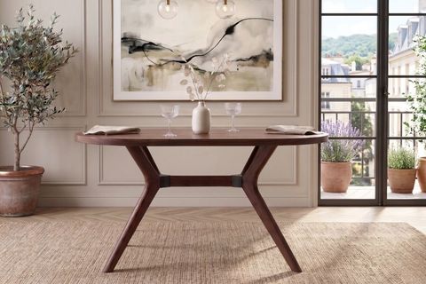 ARLEN İSKANDİNAV MUTFAK MASASI, CEVİZ RENGİ, 80X130 CM