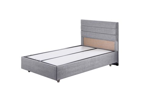 SOFİA BAZA BAŞLIK LETTO YATAK SETİ, AÇIK GRİ, 90X200