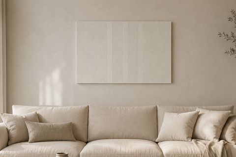 NOVA MODERN DOKULU TABLO, KREM 50X70 CM