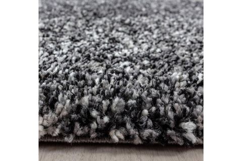 SHAGGY HALI, TÜYLÜ, ANTRASİT GRİ BEYAZ, 80X250