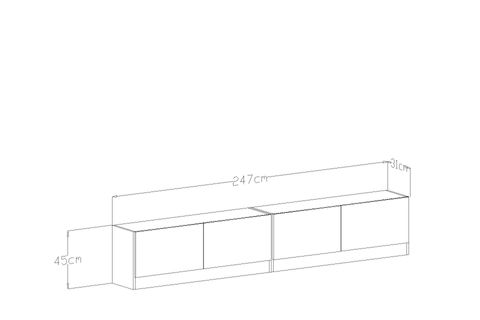 GİVAYO LAKE TV ÜNİTESİ, SİYAH