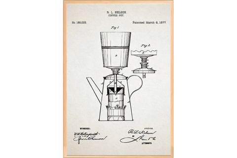VINTAGE COFFEE TABLO SETİ,  CUPS 1, 50X70