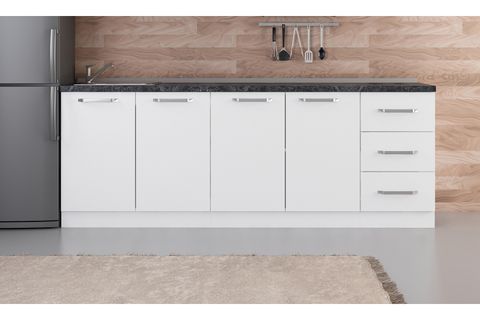 MİNAR 225 CM MUTFAK DOLABI BEYAZ 225-B2-ALT MODÜL