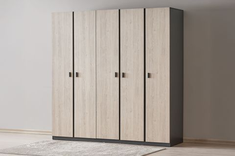 PANNA YATAK ODASI TAKIMI, BAZALI, 5 KAPAKLI