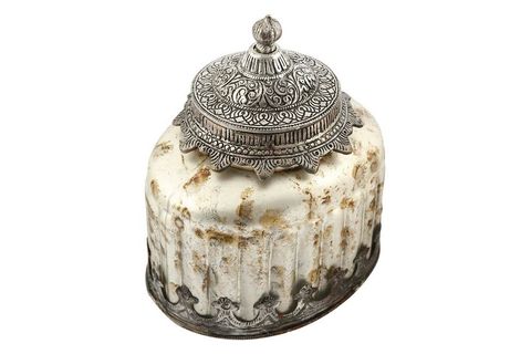 VİTALE KANTA ESKİTME METAL KUBBELİ VAZO KÜÇÜK BOY