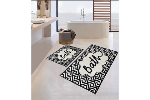 ECO CONCEPT BANYO PASPAS TAKIMI, KAYMAZ TABAN, YIKANABİLİR, PASPAS KLOZET TAKIMI, BATH, KLOZET TAKIMI, BATH, 40X60 60X100