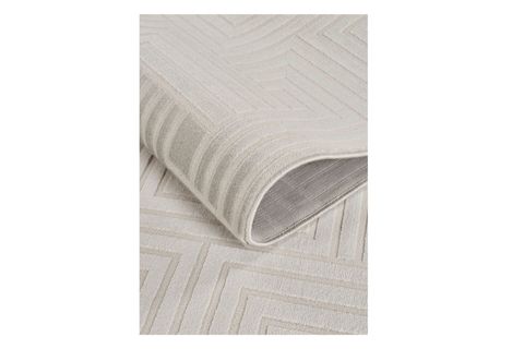 JASMİNE SERİSİ BAMBU DOKULU MAKİNE HALISI, GRİ, DE504, 200X350