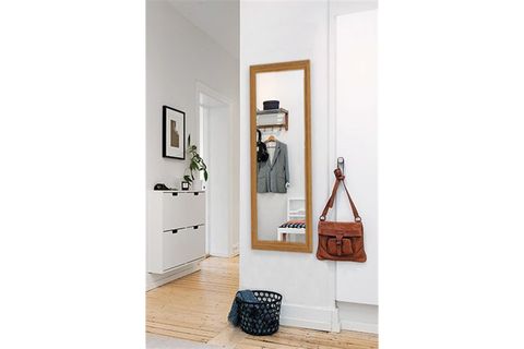 HÜMAS DEKORATİF RETRO BOY AYNASI, TEAK, 110X48