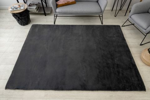 TAPPETO REX TAVŞANI DEKORATİF POST HALI, ANTRASİT, 100X150