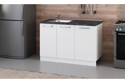 MİNAR 125 CM MUTFAK DOLABI BEYAZ 125-B1-ALT MODÜL