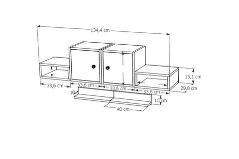 AYDIN KİTAPLIKLI RAF, MST-DVR-1014