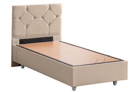 GLAMİS BAZA BAŞLIK VE LETTO YATAK SETİ, BEJ, 90X190