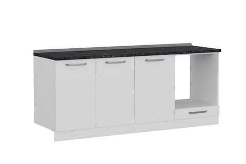 MİNAR 200 CM MUTFAK DOLABI BEYAZ 200-B6-ALT MODÜL