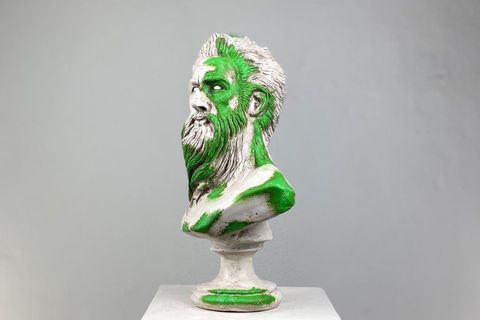 POSEIDON MOSSY POP ART DEKORATİF ROMA YUNAN HEYKELLERİ