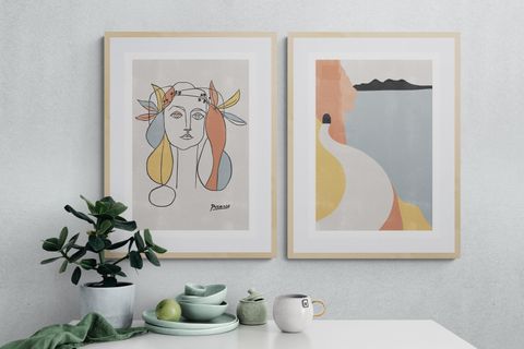 PICASSO  NATURAL ÇERÇEVE TABLO SETİ 50X70