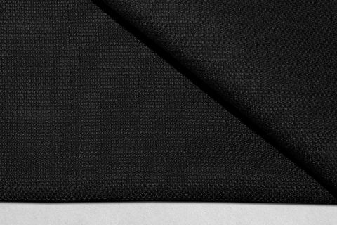 KETEN GÖRÜNÜMLÜ TEK KANAT FON PERDE, SİYAH, 300X260