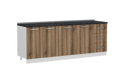 MİNAR 220 CM MUTFAK DOLABI BEYAZ DORE 220-D2-ALT MODÜL