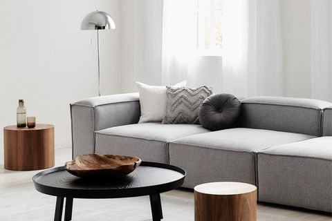 FRİD KETEN MODÜLER KÖŞE KOLTUK TAKIMI, AÇIK GRİ