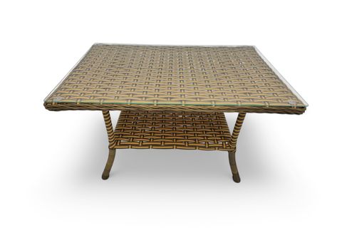 LETRA RATTAN İKİLİ BAHÇE MOBİLYASI, KAHVERENGİ